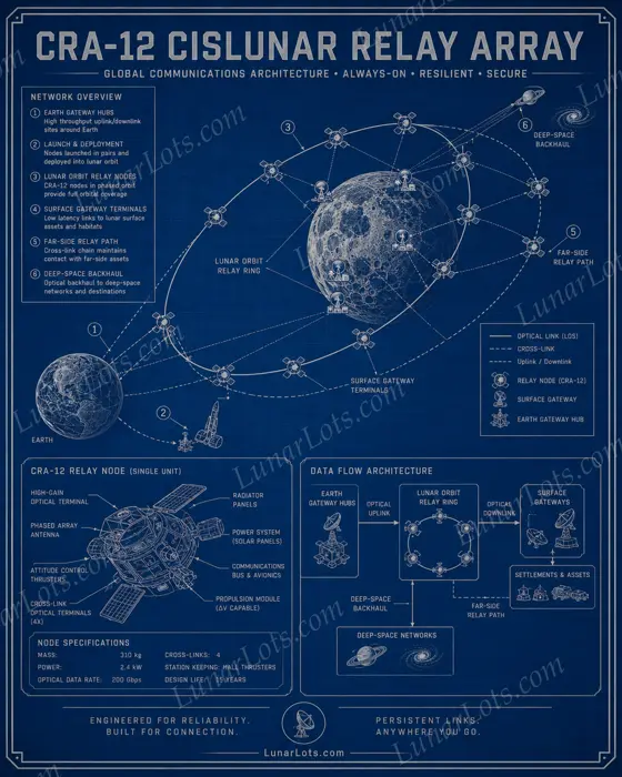 CRA-12 Cislunar Relay Array blueprint