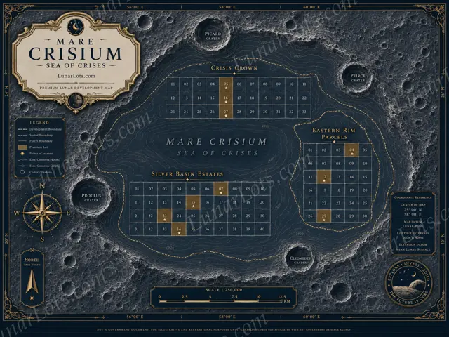 Mare Crisium premium lunar development map